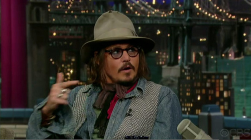  Johnny Depp-'Late 显示 with David Letterman' - December 7.2010