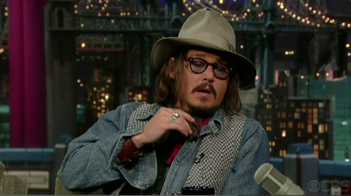 Johnny Depp-'Late Show with David Letterman' - December 7.2010