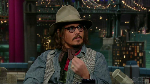  Johnny Depp-'Late 显示 with David Letterman' - December 7.2010