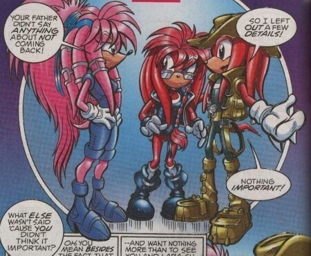 Knuckles and his Wife and Daughter