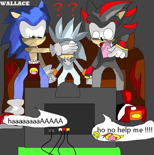Shaodw: Cover his eyes Sonic: ok (covers them)  Silver: But what is it.....XD