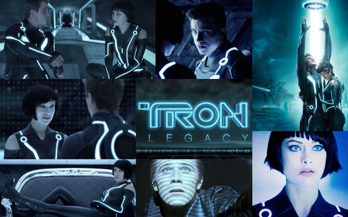  Tron: Legacy Sam/Quorra 壁紙