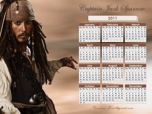  Captain Jack Sparrow - 2011 (calendar)