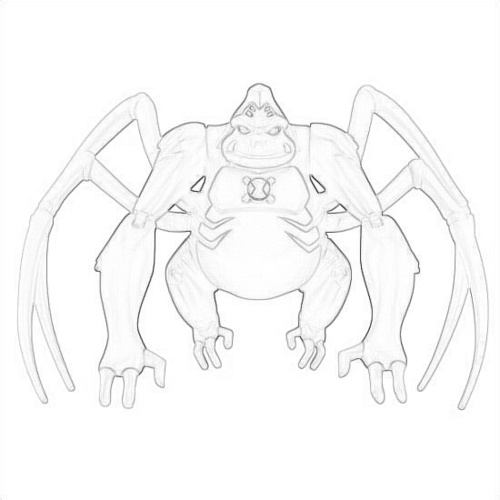  Drawing Of Utimate Spidermonkey