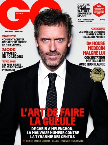  Hugh Laurie on the Cover of the January 2011 GQ magazine (FRANCE)
