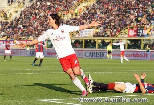  Ibrahimovic..(Bologna-Milan 0-3, Serie A Tim 2010/2011)