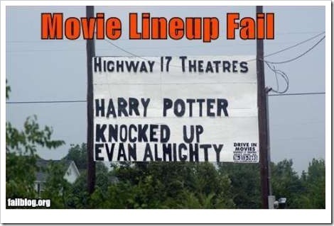  Movie lineup fail