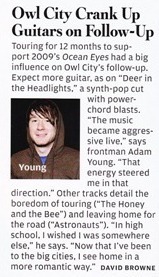 Owl City Article - Rolling Stone Australia Magazine - Scan
