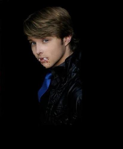 Sterling Knight as a vampire