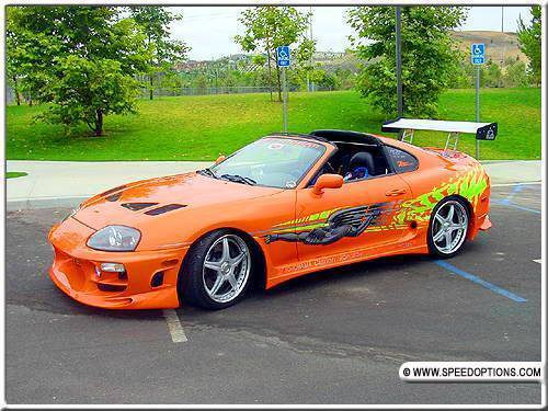 Toyota supra in the fast  and furious and my car