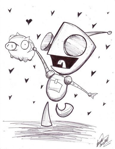  GIR and his piggy
