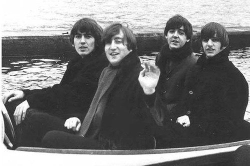 Beatles on a boat