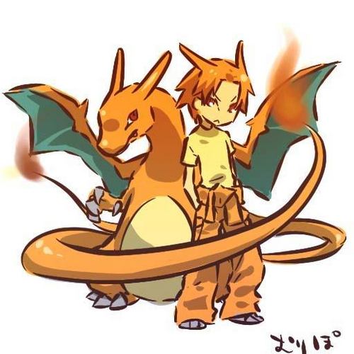  Charizard and Trainer
