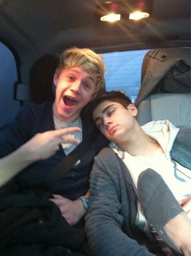  Cutie Niall & Sizzling Hot Zayn (Zayn Looks So Sweet When He's Asleep) Sweet Dreams! :) x