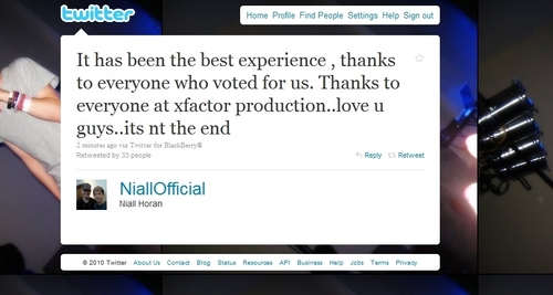  Cutie Niall Twit It's Not The End Of 1D (Glad To Hear About That) :) x