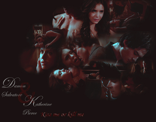  Damon & Katherine - किस me या Kill me