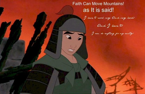 Faith can move mountains!
