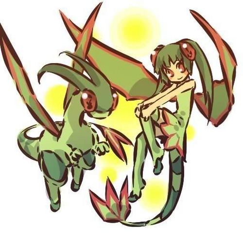  Flygon and Trainer.