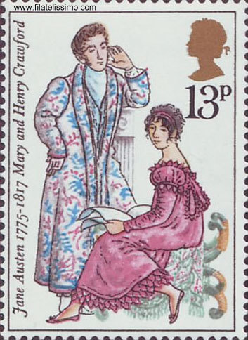 Jane Austen Stamps