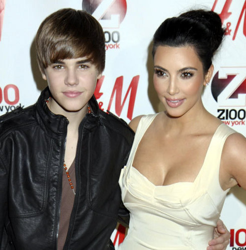  Justin B. and Kim Kardashian