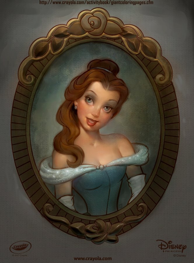 Mixing Disney with Classic Art: Belle