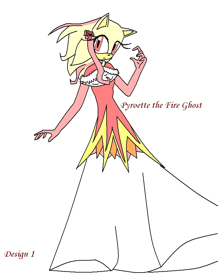 Pyroette the Fire Ghost: Design 1