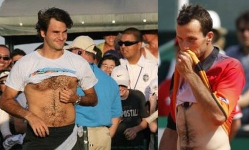  Roger Federer and Radek Stepanek: hairy idols !!