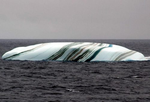  Striped ice-bergs