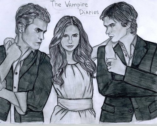  The Vampire Diaries drawing