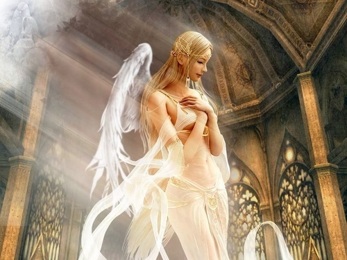  White gothique Angel