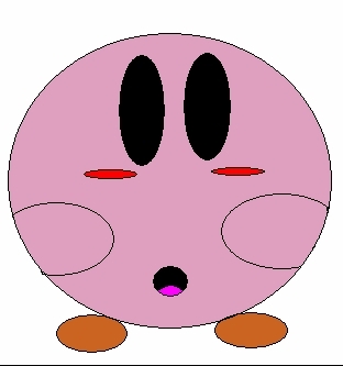  my crapy drawing of kirby