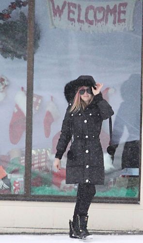 Avril and Brody Natale shopping at Kingston , Ontario!