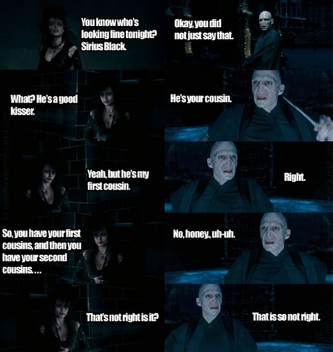 Bella & Voldy-Mean Girls style XD