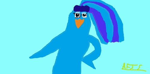  I Tried To Draw BluePenguin