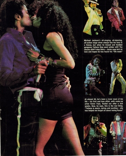 Press Articles about the kiss:MJ/Tati