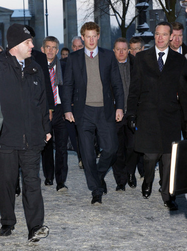 Prince Harry Arriving At The Adlon Hotel In Berlin