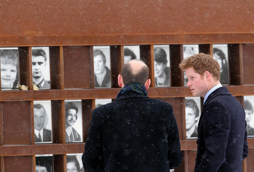 Prince Harry Visits the Bernauer Strasse Wall Memorial  