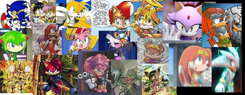 Sonic Character Collage