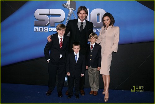 The Beckhams @ BBC Sports Personality of the বছর Awards