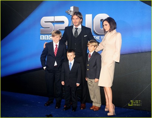  The Beckhams @ BBC Sports Personality of the год Awards