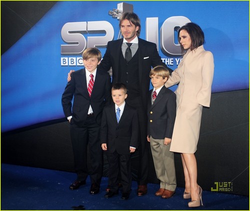  The Beckhams @ BBC Sports Personality of the anno Awards