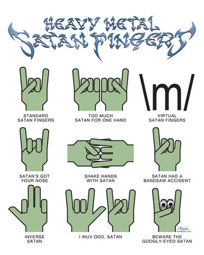  satanic hand signs