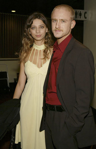  Angela with Ben Foster at the Imaginary 超能英雄 Premiere at the Arclight Theatres in Hollywood, 2004
