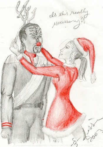  Natale with Worf and Jadzia