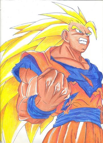  Goku tagahanga art (the first time i did DBZ )