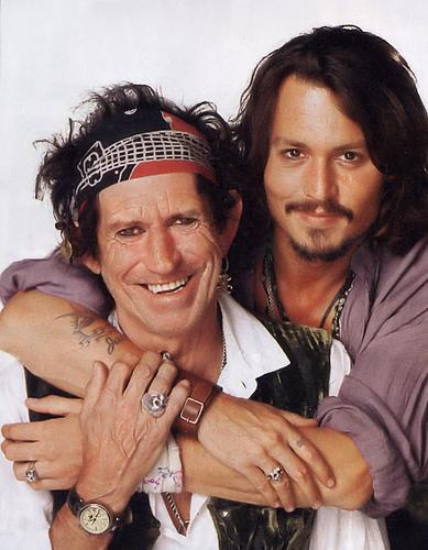  Johnny Depp and Keith Richards