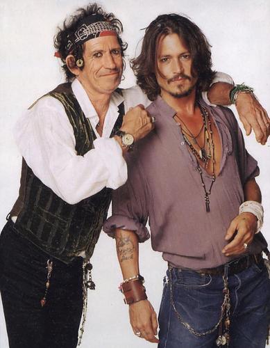  Johnny Depp and Keith Richards