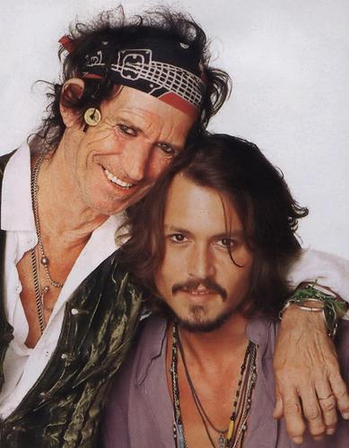 Johnny Depp and Keith Richards