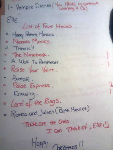  My Favourite Movies, Elle ♥