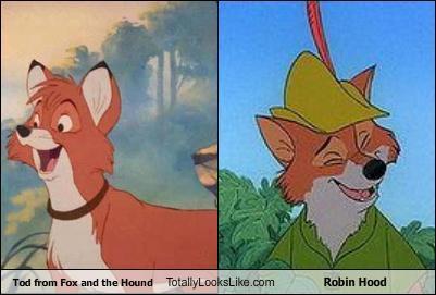  tod and robin ڈاکو, ہڈ comparison